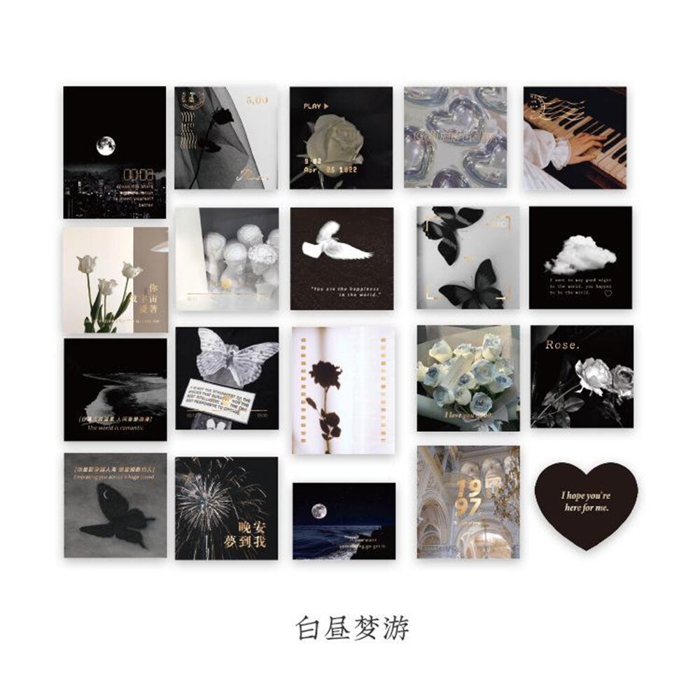 Sticker Bag Expired Romantic Series Creative Ins Hand Tent Material Decorative Stickers